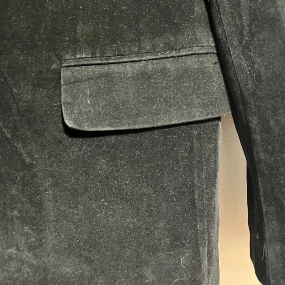 Max Black Polyester Men’s Blazer - Size M